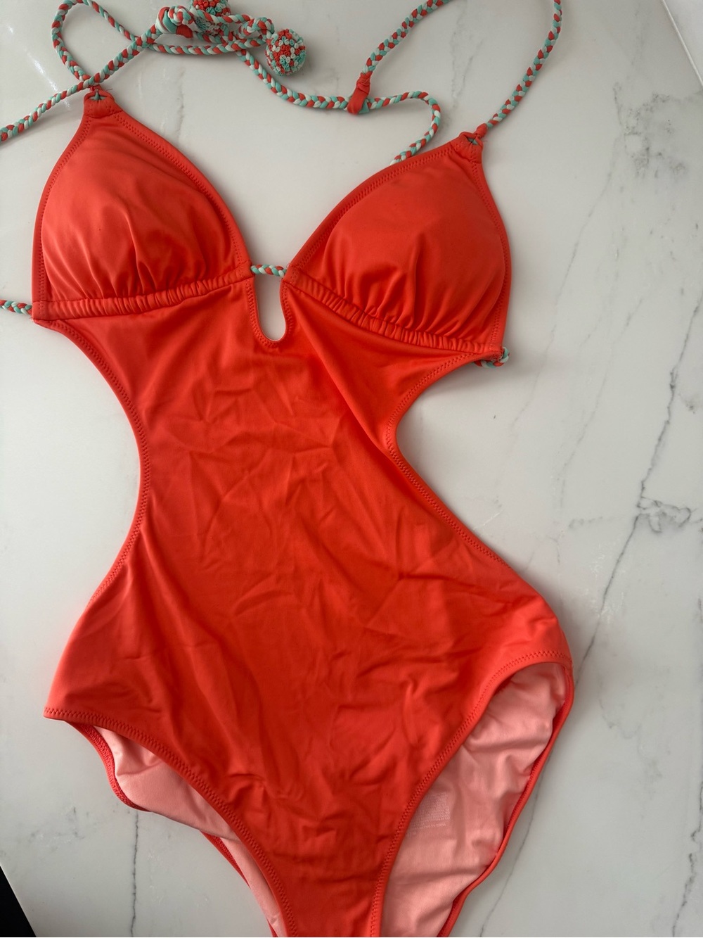 Victoria's Secret Coral Pink One-Piece Swim